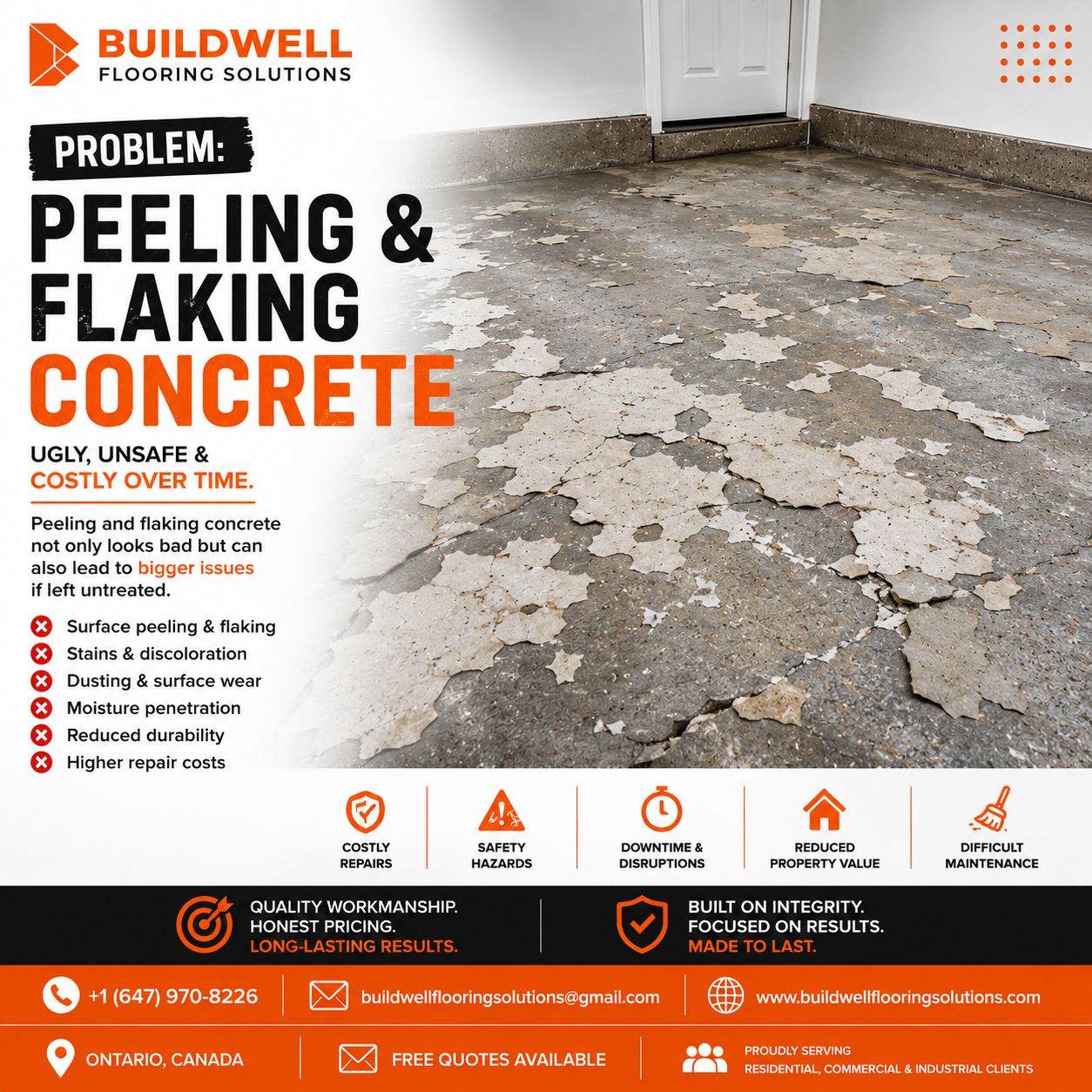 peeling-flaking-concrete-garage-floor-problem-toronto