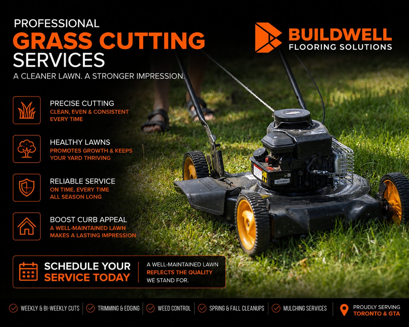 Buildwell Flooring Solutions — Professional Grass Cutting Services in Toronto & GTA